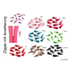 Reißverschluss Schieber 3mm - Wähle deine Farben